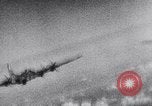 Image of German fighter aircraft shooting down US bombers Germany, 1944, second 46 stock footage video 65675028708