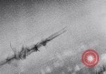 Image of German fighter aircraft shooting down US bombers Germany, 1944, second 47 stock footage video 65675028708