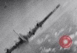 Image of German fighter aircraft shooting down US bombers Germany, 1944, second 49 stock footage video 65675028708