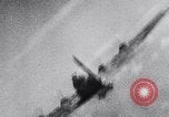 Image of German fighter aircraft shooting down US bombers Germany, 1944, second 50 stock footage video 65675028708