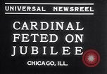 Image of Archbishop George William Cardinal Mundelein Chicago Illinois USA, 1934, second 4 stock footage video 65675028710