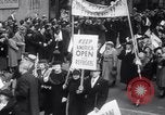 Image of New Yorkers at Anti Nazi March Manhattan New York City USA, 1939, second 23 stock footage video 65675028722