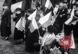 Image of New Yorkers at Anti Nazi March Manhattan New York City USA, 1939, second 28 stock footage video 65675028722