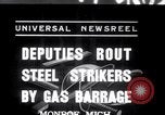 Image of Strikers from steel plants Monroe Michigan USA, 1937, second 1 stock footage video 65675028726