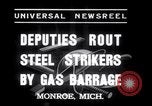 Image of Strikers from steel plants Monroe Michigan USA, 1937, second 3 stock footage video 65675028726