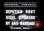 Image of Strikers from steel plants Monroe Michigan USA, 1937, second 6 stock footage video 65675028726