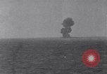 Image of British battleship destroys German supply ship Atlantic Ocean, 1941, second 35 stock footage video 65675028744