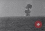 Image of British battleship destroys German supply ship Atlantic Ocean, 1941, second 38 stock footage video 65675028744