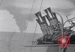 Image of British battleship destroys German supply ship Atlantic Ocean, 1941, second 42 stock footage video 65675028744