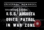 Image of Cruiser USS Augusta CA-31 Shanghai China, 1938, second 5 stock footage video 65675028764