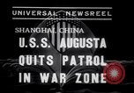 Image of Cruiser USS Augusta CA-31 Shanghai China, 1938, second 6 stock footage video 65675028764