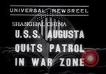 Image of Cruiser USS Augusta CA-31 Shanghai China, 1938, second 7 stock footage video 65675028764