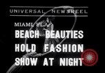 Image of models at Night fashion show Miami Florida USA, 1938, second 1 stock footage video 65675028767