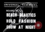 Image of models at Night fashion show Miami Florida USA, 1938, second 3 stock footage video 65675028767