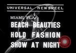Image of models at Night fashion show Miami Florida USA, 1938, second 5 stock footage video 65675028767