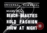 Image of models at Night fashion show Miami Florida USA, 1938, second 7 stock footage video 65675028767