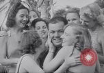 Image of Beach patrol officials and swimsuit models Miami Beach Florida USA, 1938, second 46 stock footage video 65675028768