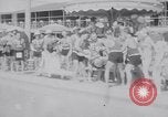 Image of Beach patrol officials and swimsuit models Miami Beach Florida USA, 1938, second 48 stock footage video 65675028768