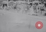 Image of Beach patrol officials and swimsuit models Miami Beach Florida USA, 1938, second 51 stock footage video 65675028768