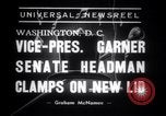 Immagine di Il Vice Presidente John Nance Garner cerca su cappelli Washington DC USA, 1938, secondo 5 filmato di repertorio 65675028772