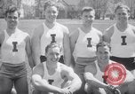 Image of University of Illinois Gymnasts Team perform gymnastics Champaign Illinois USA, 1938, second 8 stock footage video 65675028781