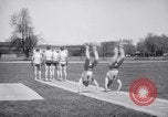 Image of University of Illinois Gymnasts Team perform gymnastics Champaign Illinois USA, 1938, second 19 stock footage video 65675028781