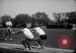 Image of University of Illinois Gymnasts Team perform gymnastics Champaign Illinois USA, 1938, second 22 stock footage video 65675028781