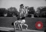 Image of University of Illinois Gymnasts Team perform gymnastics Champaign Illinois USA, 1938, second 25 stock footage video 65675028781