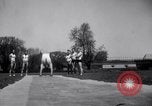 Image of University of Illinois Gymnasts Team perform gymnastics Champaign Illinois USA, 1938, second 29 stock footage video 65675028781