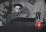 Image of Kim II Sung gives speech in meeting Pyongyang North Korea, 1948, second 22 stock footage video 65675028812