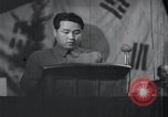 Image of Kim II Sung gives speech in meeting Pyongyang North Korea, 1948, second 24 stock footage video 65675028812