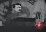 Image of Kim II Sung gives speech in meeting Pyongyang North Korea, 1948, second 25 stock footage video 65675028812