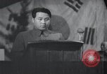 Image of Kim II Sung gives speech in meeting Pyongyang North Korea, 1948, second 26 stock footage video 65675028812