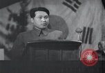 Image of Kim II Sung gives speech in meeting Pyongyang North Korea, 1948, second 27 stock footage video 65675028812