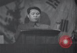 Image of Kim II Sung gives speech in meeting Pyongyang North Korea, 1948, second 35 stock footage video 65675028812