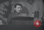 Image of Kim II Sung gives speech in meeting Pyongyang North Korea, 1948, second 36 stock footage video 65675028812