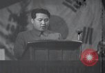 Image of Kim II Sung gives speech in meeting Pyongyang North Korea, 1948, second 37 stock footage video 65675028812