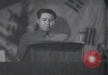 Image of Kim II Sung gives speech in meeting Pyongyang North Korea, 1948, second 38 stock footage video 65675028812