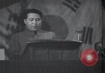Image of Kim II Sung gives speech in meeting Pyongyang North Korea, 1948, second 41 stock footage video 65675028812
