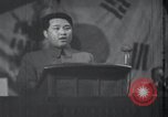 Image of Kim II Sung gives speech in meeting Pyongyang North Korea, 1948, second 44 stock footage video 65675028812