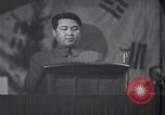 Image of Kim II Sung gives speech in meeting Pyongyang North Korea, 1948, second 45 stock footage video 65675028812