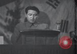 Image of Kim II Sung gives speech in meeting Pyongyang North Korea, 1948, second 46 stock footage video 65675028812