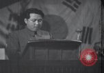Image of Kim II Sung gives speech in meeting Pyongyang North Korea, 1948, second 48 stock footage video 65675028812
