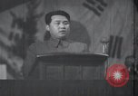 Image of Kim II Sung gives speech in meeting Pyongyang North Korea, 1948, second 50 stock footage video 65675028812
