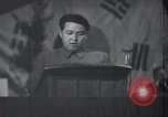 Image of Kim II Sung gives speech in meeting Pyongyang North Korea, 1948, second 52 stock footage video 65675028812