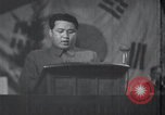 Image of Kim II Sung gives speech in meeting Pyongyang North Korea, 1948, second 53 stock footage video 65675028812