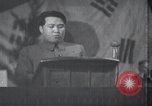 Image of Kim II Sung gives speech in meeting Pyongyang North Korea, 1948, second 55 stock footage video 65675028812
