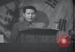 Image of Kim II Sung gives speech in meeting Pyongyang North Korea, 1948, second 61 stock footage video 65675028812