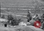 Image of US-Russian soldiers answer field telephones Kaesong Korea 38th Parallel, 1945, second 12 stock footage video 65675028818