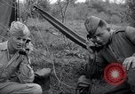 Image of US-Russian soldiers answer field telephones Kaesong Korea 38th Parallel, 1945, second 21 stock footage video 65675028818